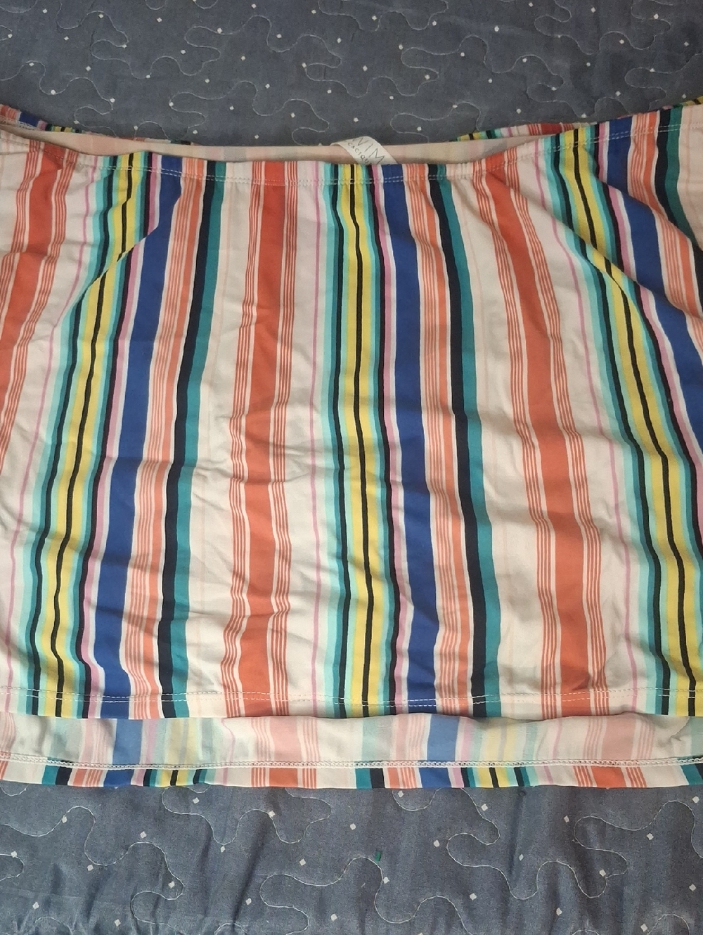 Swim By Cacique Striped Multicolor Summer Swim Skirt size 22